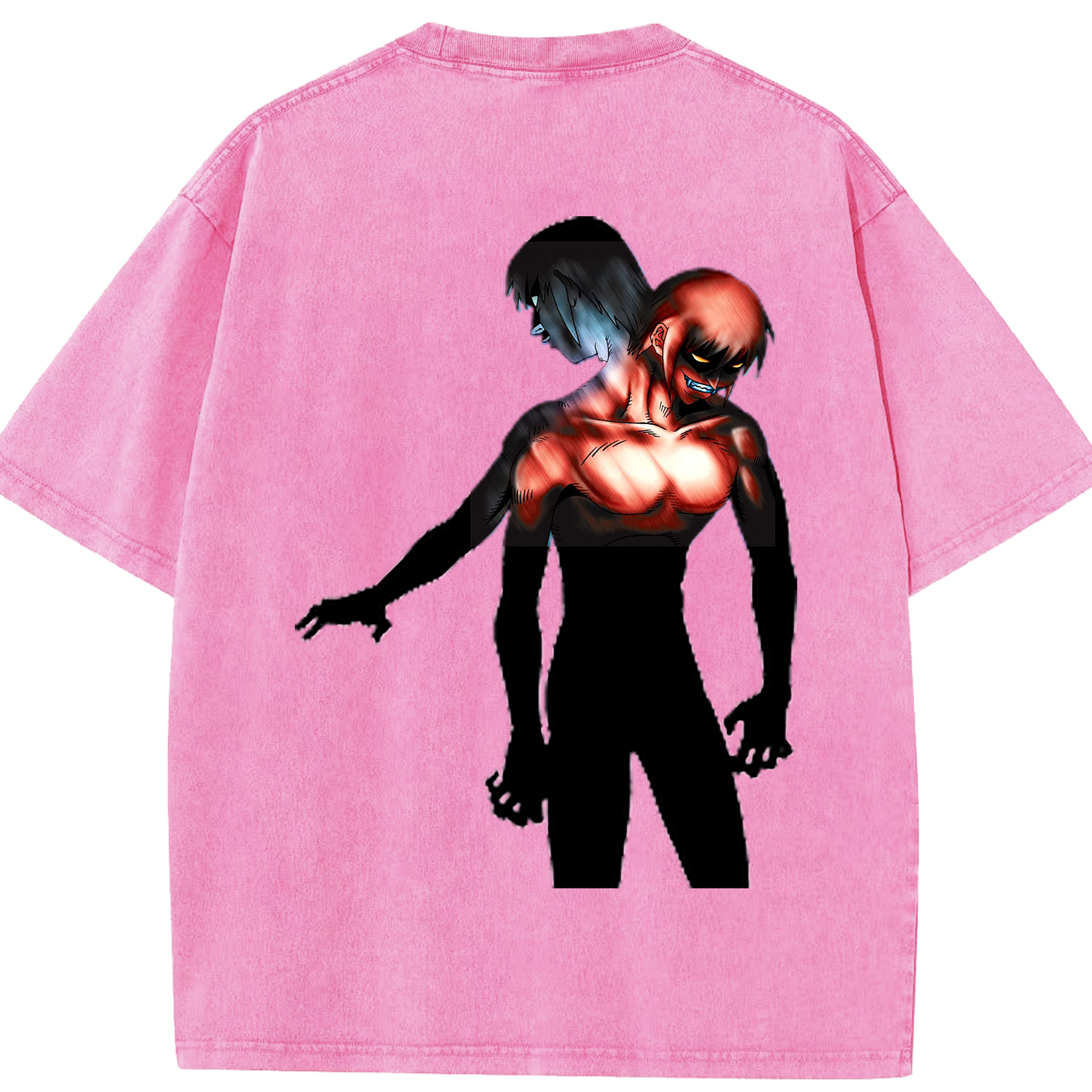 （画像用） 遊☆戯☆王 Yu-Gi-Oh! 綿100% ヴィンテージ風 半袖Tシャツ（背面プリント）